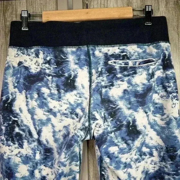 Lululemon Joggers Sz 8 No Sweat Pant Blue Tie Dye - Picture 8 of 10